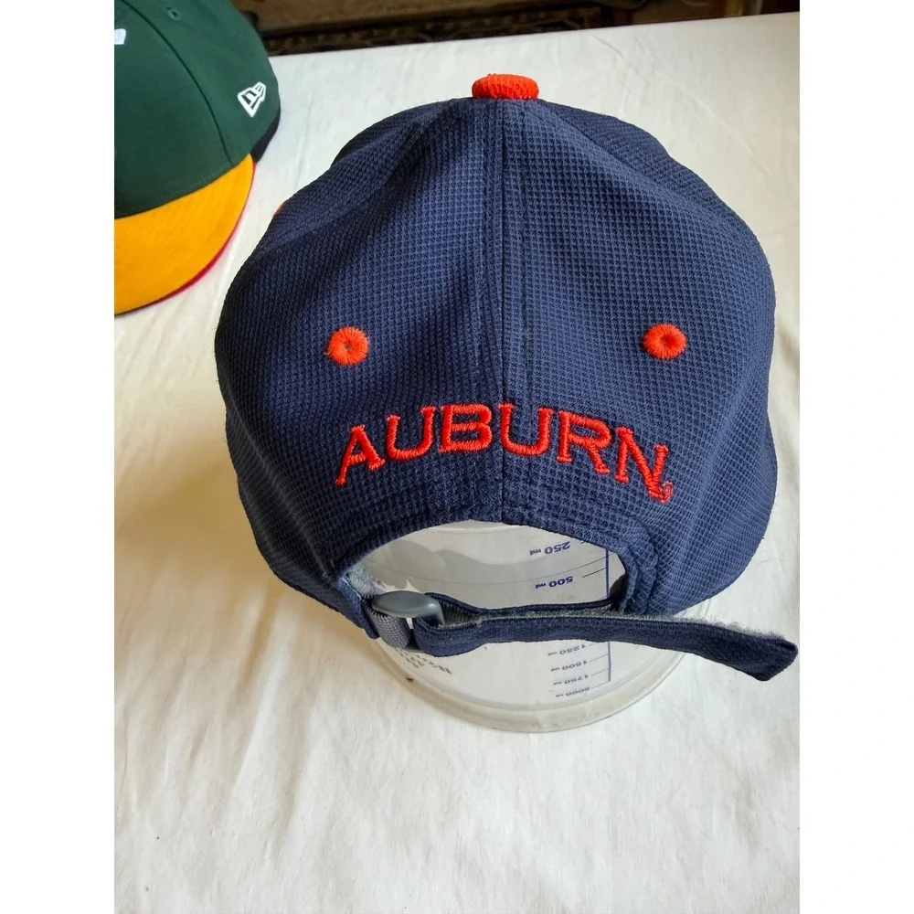 Under Armour Auburn Tigers Youth Hat Navy Blue Orange Iso-Chill Adjustable Cap
